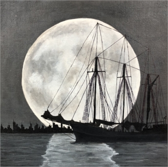 Point of Sail in the Moonlight