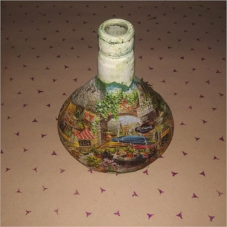 DECOUPAGE BOTTLE