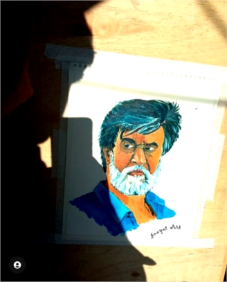 Rajnikanth Portrait.