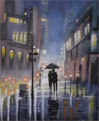 A rainy night